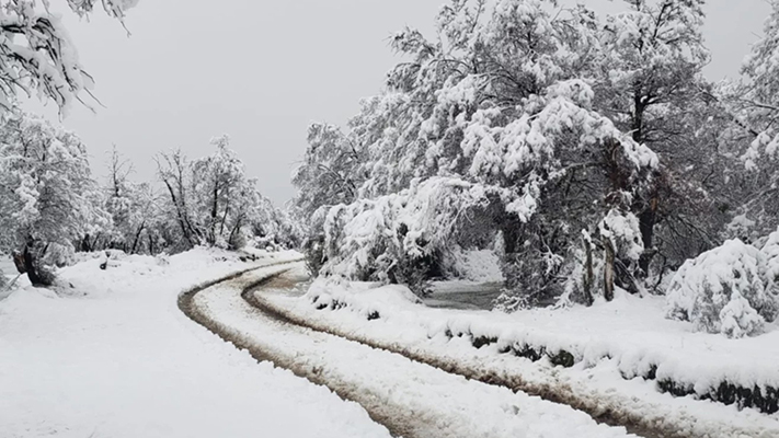 Emitieron alerta amarilla por nevadas en la cordillera chubutense