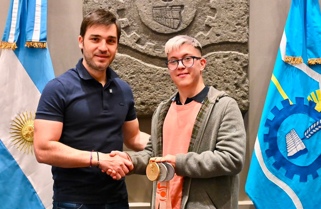 Tobías Mario, héroe de Trelew: tres medallas en el Mundial para atletas con síndrome de Down