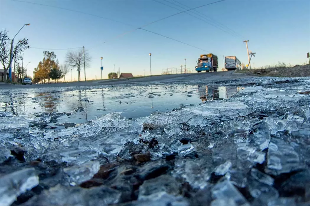 Pronóstico de temperaturas bajo cero en Chubut para el lunes