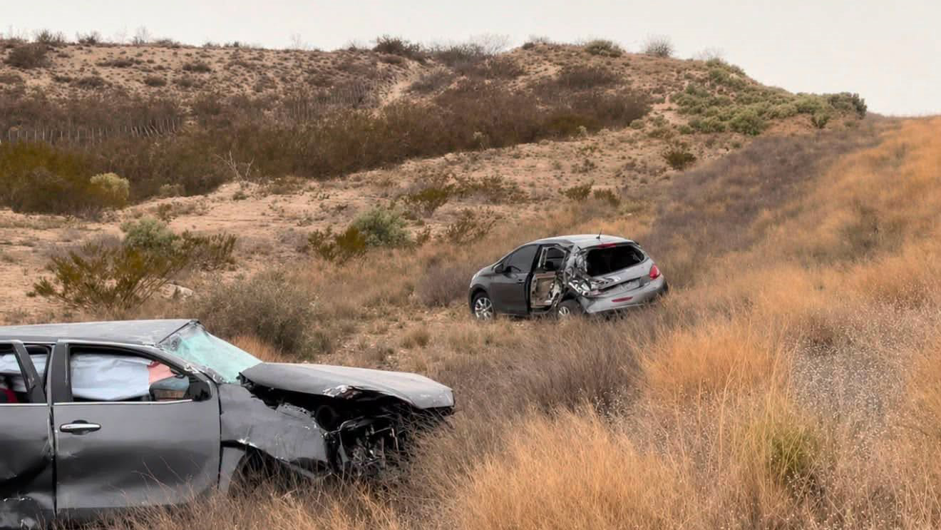 Accidente en Ruta 3: Tres vehículos involucrados cerca de Puerto Madryn