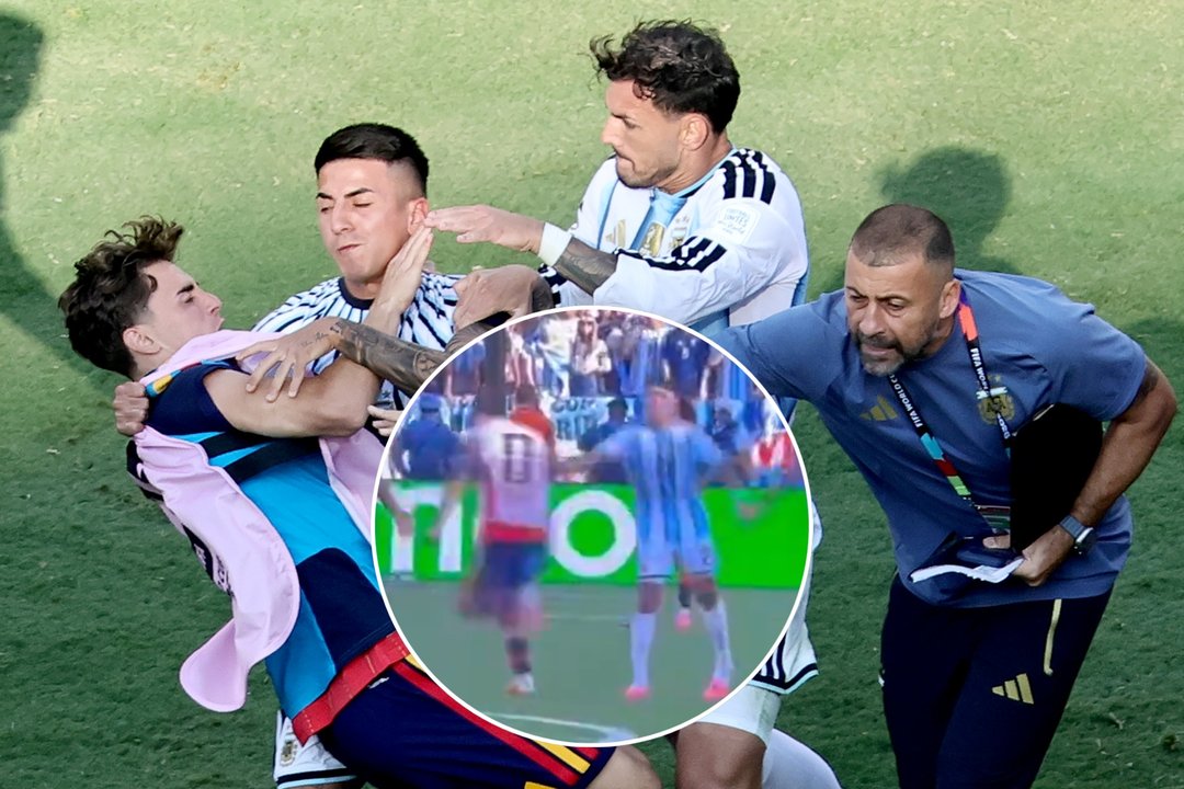 Tensión en la final: Paredes, Eric García y Gavi protagonizan un altercado