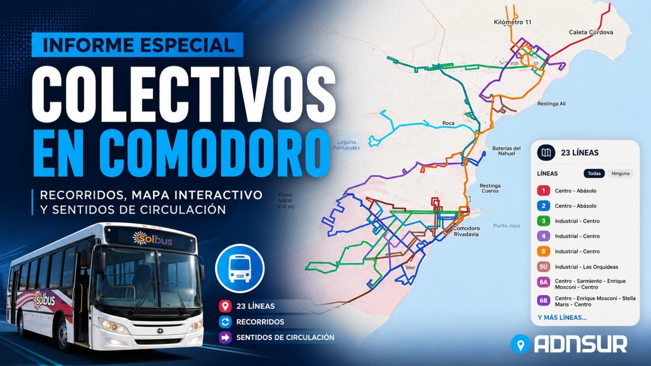 Renovación del sistema de transporte público en Comodoro con nueva herramienta digital