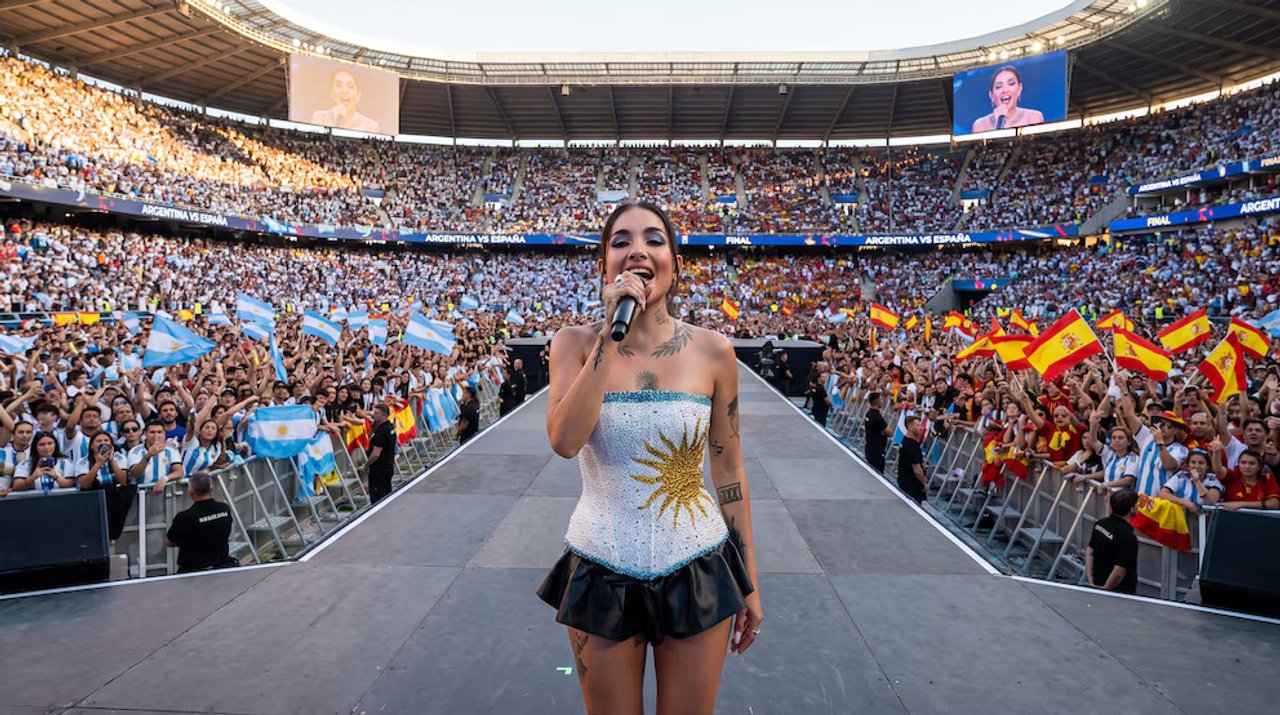 María Becerra interpretará el himno en la final del Mundial 2026