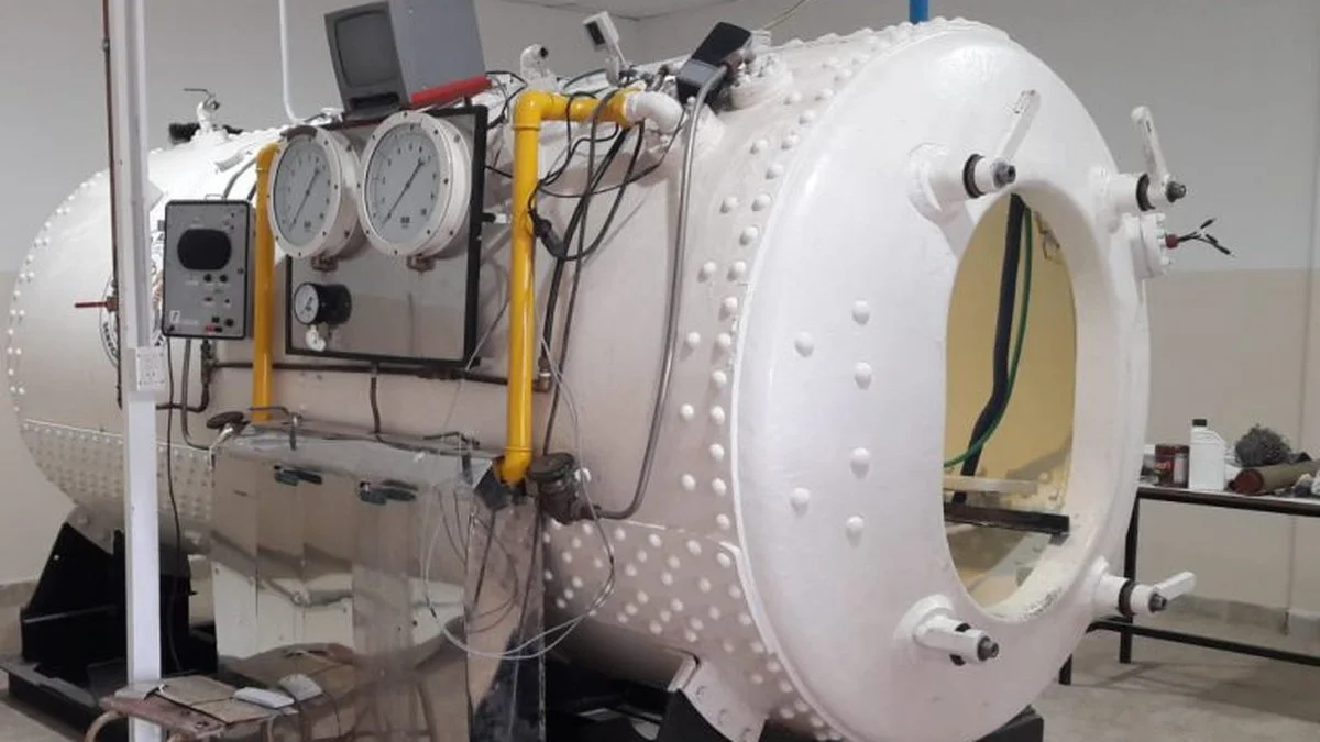 La cámara hiperbárica de Madryn alcanza más de 4.000 sesiones